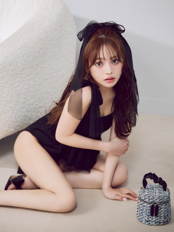 画像15: 【即日発送】【ビキニ】【水着】立体リボンフリルスカートビキニ  3点セット [YMT] (15)