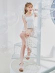 画像11: 【ノベルティ対象】【予約 / 6月中旬発送予定】【ビキニ】【水着】ドットチュールペプラムフリルビキニ 2点セット [YMT] (11)