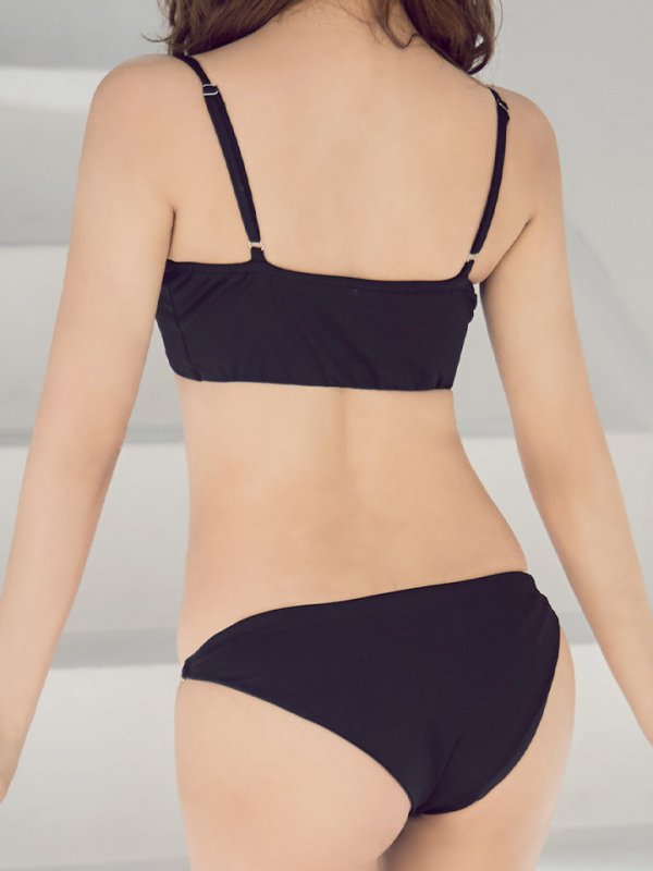 画像18: 【即日発送】【ビキニ】【水着】フロントジップビジューチェーンビキニ 2点セット [YMT] (18)