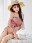 画像5: 【ノベルティ対象】【予約 / 6月下旬発送予定】【ビキニ】【水着】 パフスリーブフリルビキニ  2点セット[YMT]M282dzp (5)