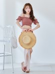 画像24: 【予約 / 6月下旬発送予定】【ビキニ】【水着】シャーリングオフショルビキニ  2点セット [YMT] (24)