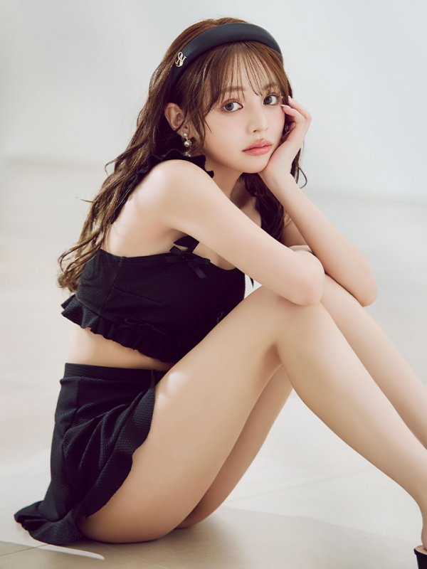 画像12: 【即日発送】【ビキニ】【水着】立体リボンフリルスカートビキニ  3点セット [YMT] (12)