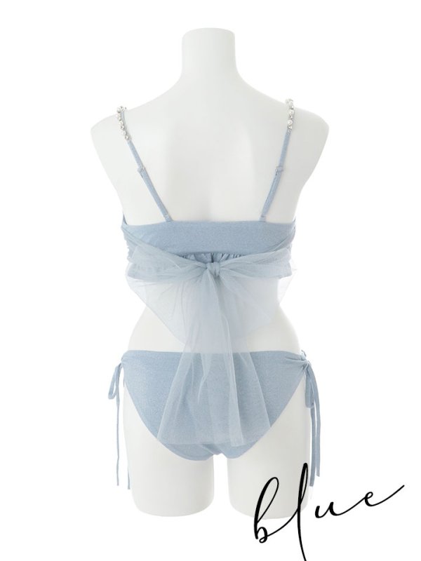 画像21: 【即日発送】【ビキニ】【水着】ラメチュールバックリボンビキニ [FB01] (21)