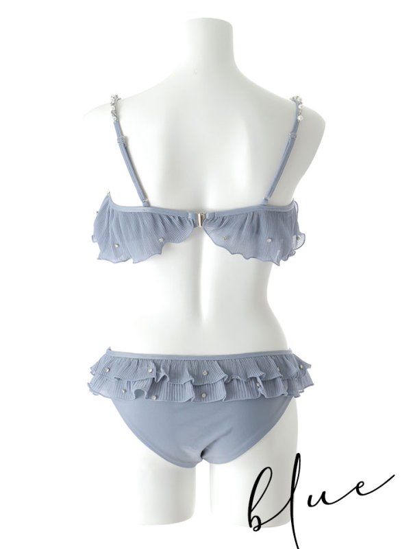 画像45: 【即日発送】【ビキニ】【水着】 ガーリーフリル×ビスチェ セットアップ ビキニ 2点セット[YMT] (45)