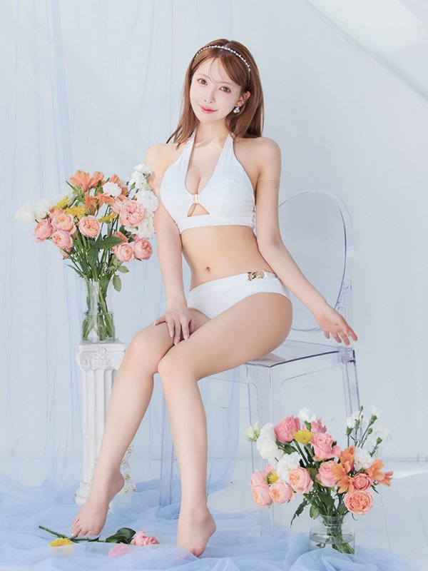 画像20: 【即日発送】【ビキニ】【水着】クロスホルターネックビキニ 2点セット [YMT] (20)