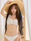 画像30: 【ビキニ】【水着】フラワーモチーフシアーリボンビキニ 3点セット [FB01]【予約 / 6月上旬発送予定】 (30)