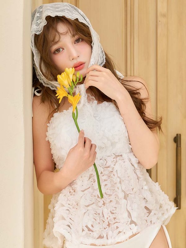 画像10: 【ビキニ】【水着】立体フラワービキニ 2点セット [FB01]【予約 / 6月上旬発送予定】 (10)