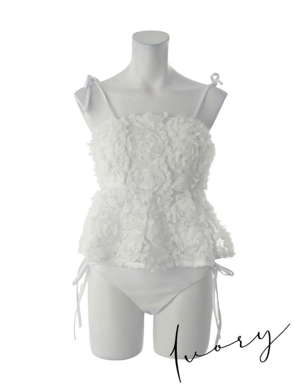 画像33: 【ビキニ】【水着】立体フラワービキニ 2点セット [FB01]【予約 / 6月上旬発送予定】 (33)