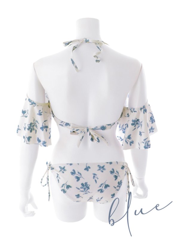 画像23: 【ビキニ】【水着】小花柄オフショルビキニ[FB01]【予約 / 6月上旬発送予定】 (23)