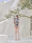 画像20: 【ビキニ】【水着】フリル×バイカラー・ハイウエストビキニ 2点セット 2点セット[FB01]【予約 /6月上旬発送予定】 (20)