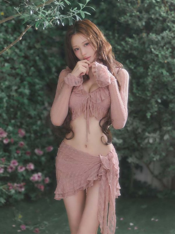 画像43: 【即日発送!】【ビキニ】【水着】Solle echo swimwear 4点セット[FB01] (43)