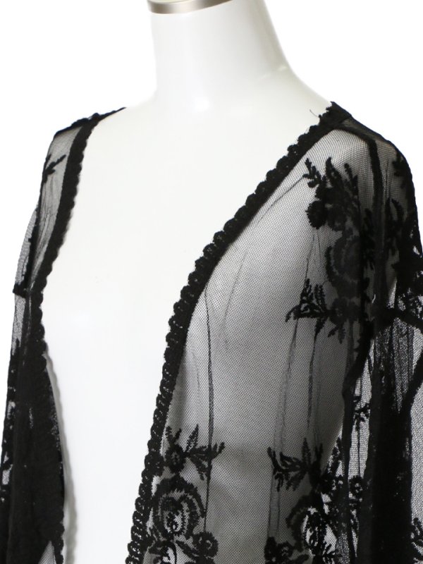 画像13: 【即日発送】【水着小物：カーディガン】ロングスリーブレースカーディガン[YMT] (13)