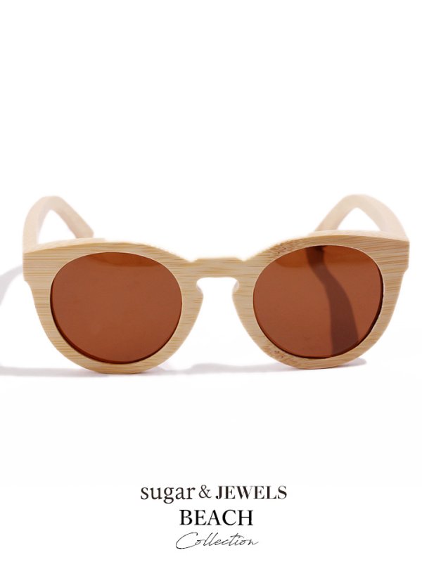 画像2: 【即日発送】【水着小物：サングラス】ウッドサングラス[HC03] (2)