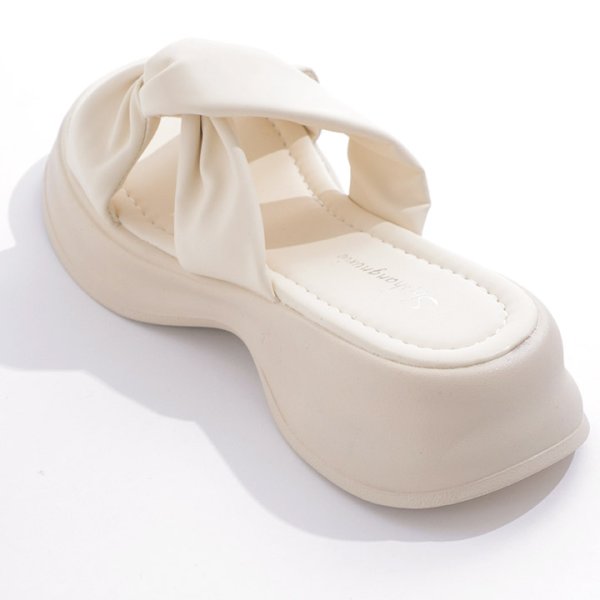 画像4: 【即日発送】【水着小物：ビーチサンダル】シンプル/ ツイストデザインサンダル[YMT] (4)