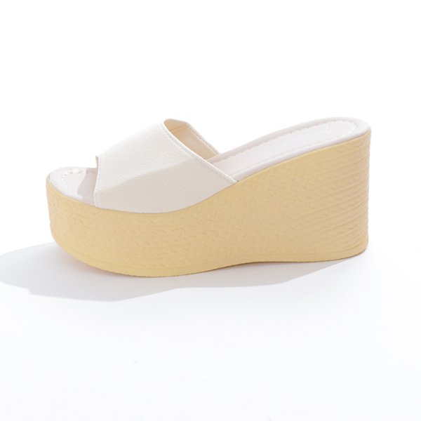 画像12: 【即日発送】【水着小物：ビーチサンダル】シンプルウェッジサンダル[YMT] (12)