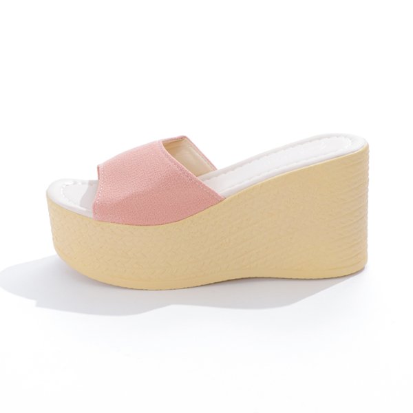 画像7: 【即日発送】【水着小物：ビーチサンダル】シンプルウェッジサンダル[YMT] (7)