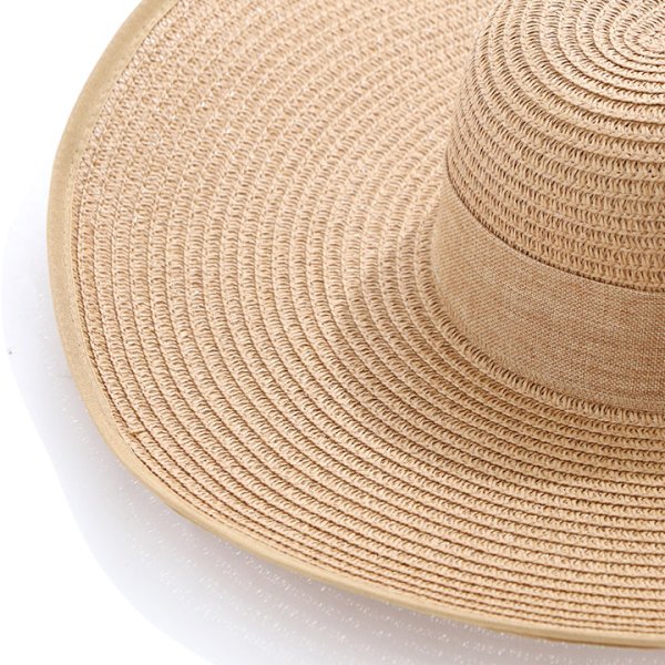 画像3: 【即日発送】【ビキニ】【水着小物：帽子】バックリボン/ シンプルストローハット[YMT] (3)