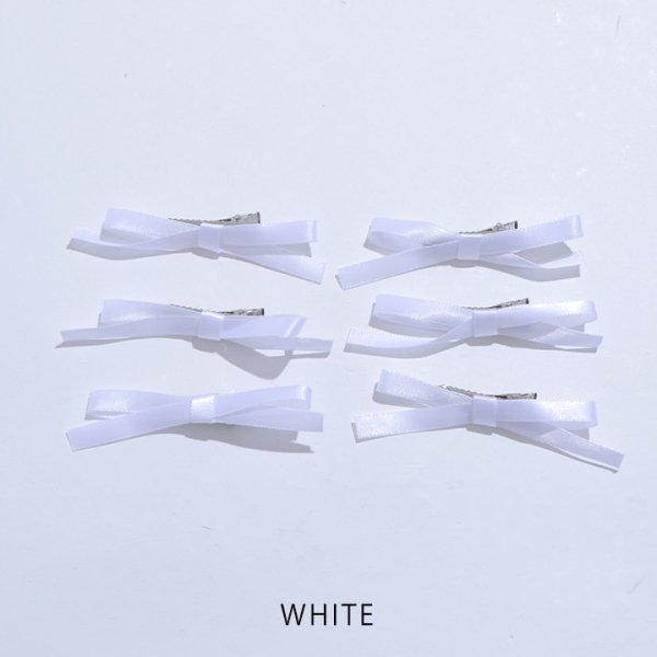 画像2: 【アクセサリー：ヘアアクセ】ミニリボンヘアクリップ【1カラー】[OF08] (2)