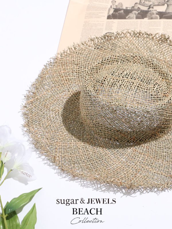 画像4: 【即日発送】【水着小物：帽子】麦わら帽子 / ハット / 帽子 [YMT] (4)