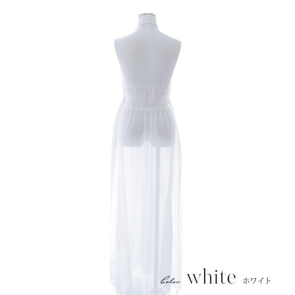 画像7: 【即日発送】【ビキニ】【水着小物：カーディガン】前開きベアパレオワンピース[YMT] (7)