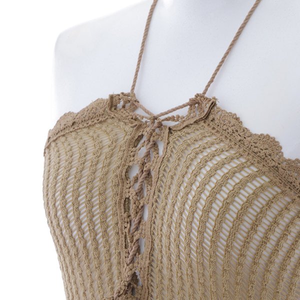 画像4: 【即日発送】【ビキニ】【水着小物：カーディガン】前開きベアパレオワンピース[YMT] (4)