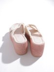 画像5: 【即日発送】【水着小物：ビーチサンダル】マクラメ編みウェッジソールサンダル/ サンダル/ サマーシューズ[FB01] (5)