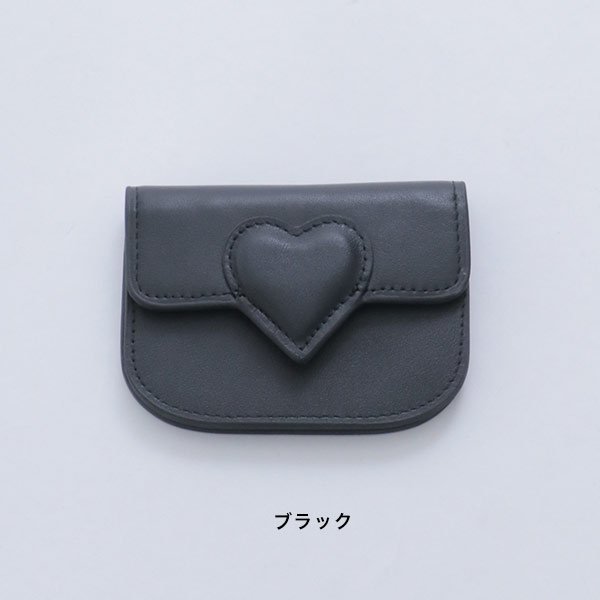 画像2: 【雑貨：名刺入れ】ハートレザーカードホルダー【4カラー】[OF03]  (2)