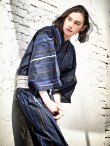 画像1: 【即日発送】【メンズ浴衣】ストライプ柄浴衣【浴衣３点セット 浴衣/帯/下駄】[YMT] (1)
