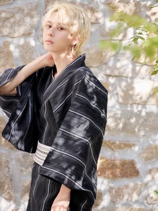 Clarus レディース 女性浴衣3点セット（浴衣＋半幅帯+下駄）「夏