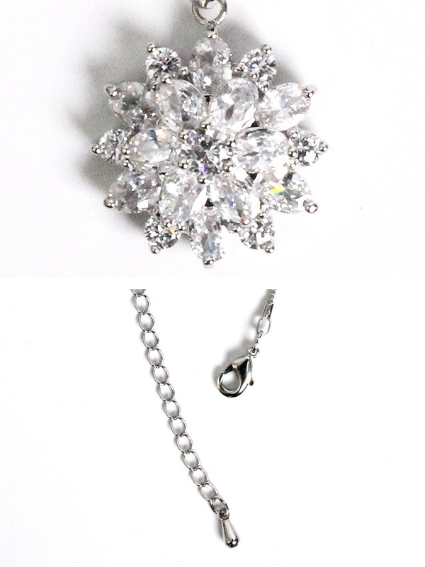 画像3: 【アクセサリー：ネックレス】【Angel R/エンジェルアール】フラワーデザインビジューネックレス[OF02] (3)