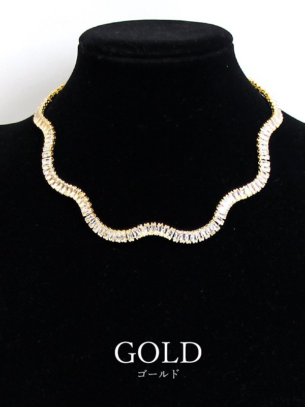 画像3: 【アクセサリー:ネックレス】【Angel R/エンジェルアール】ウェーブストーンネックレス (3)