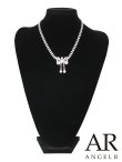 画像1: 【アクセサリー：ネックレス】【ANGEL R/エンジェルアール】エレガントリボンモチーフデザインネックレス[OF02] (1)