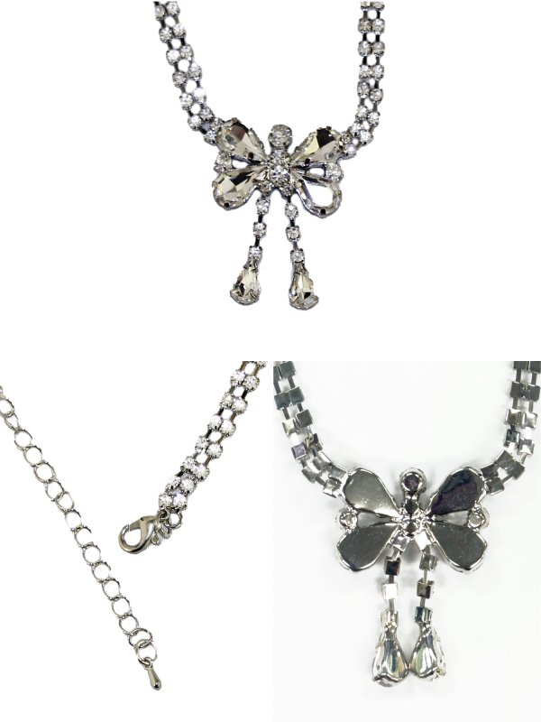 画像3: 【アクセサリー：ネックレス】【ANGEL R/エンジェルアール】エレガントリボンモチーフデザインネックレス[OF02] (3)