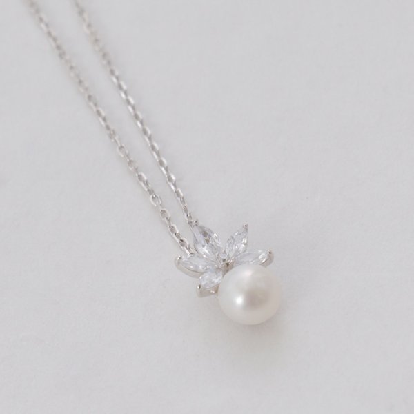 画像3: 【アクセサリー：ネックレス】ビジューパールネックレス【1カラー】[OF02] (3)