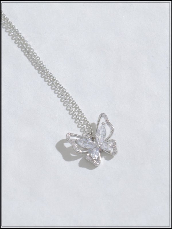 画像3: 【アクセサリー：ネックレス】バタフライモチーフネックレス【1カラー】[OF02] 【YN】 (3)