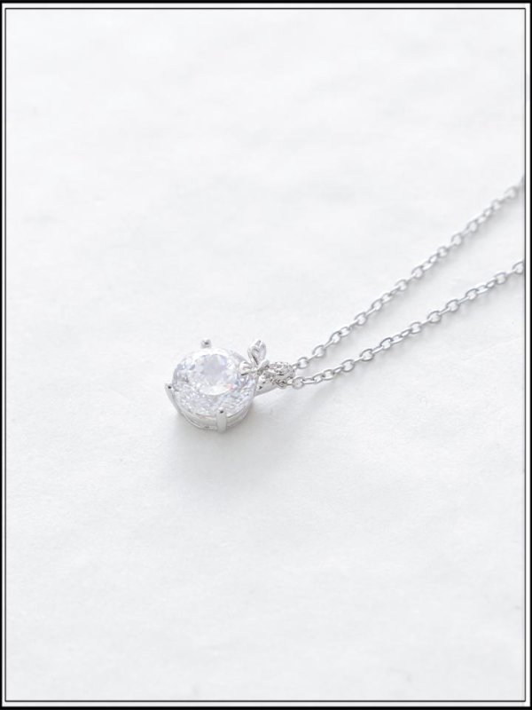 画像4: 【ネックレス】クリスタルストーンシルバーネックレス【1カラー】[OF02]  (4)