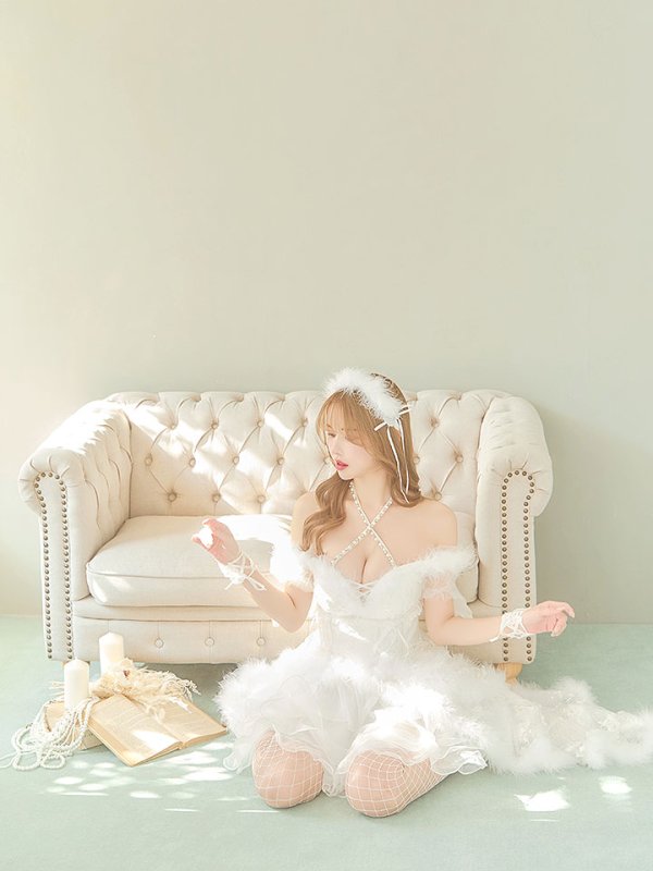 画像10: 【即日発送】桜咲乃愛ちゃんコラボ2WAY天使＆バニーコスプレ【コスプレ豪華10点セット】【S-Lサイズ】[HC03-H] (10)