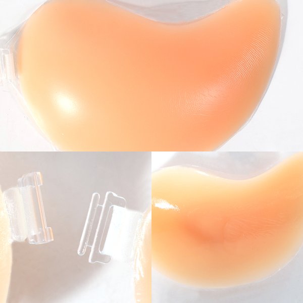 画像6: 【AngelR/エンジェルアール】【A〜B C〜Dサイズ/2カラー】カーブシリコンヌードブラ[OF08-U] (6)