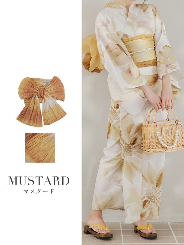 画像5: 【即日発送】【浴衣帯】グラデーション/しわ帯単品 / しわ帯 / シワ帯 / 浴衣帯 / 兵児帯[OF01] (5)