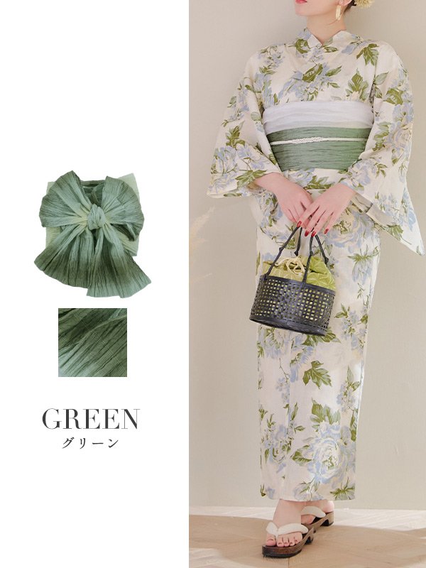 画像6: 【即日発送】【浴衣帯】グラデーション/しわ帯単品 / しわ帯 / シワ帯 / 浴衣帯 / 兵児帯[OF01] (6)