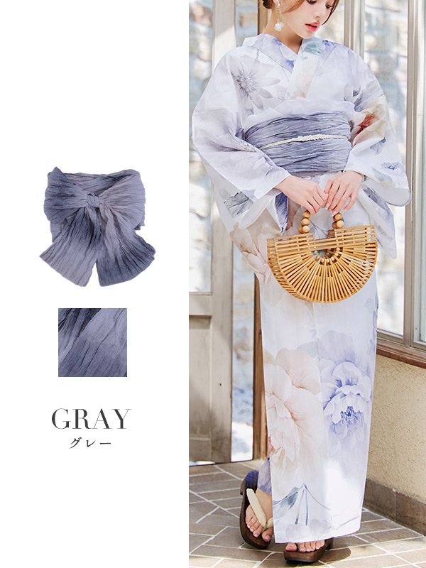 画像8: 【即日発送】【浴衣帯】グラデーション/しわ帯単品 / しわ帯 / シワ帯 / 浴衣帯 / 兵児帯[OF01] (8)