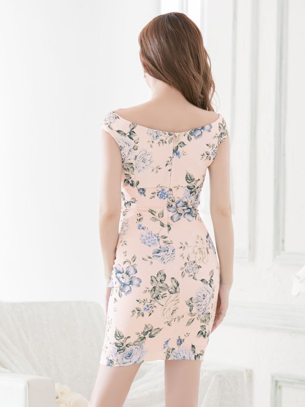 画像11: SALE!【高級ドレスanが特別価格!】花柄フリルレースドレス/透け/胸元隠し/ミニドレス/キャバドレス【S-Mサイズ/3カラー】[HC02-U] 【AOC】 (11)