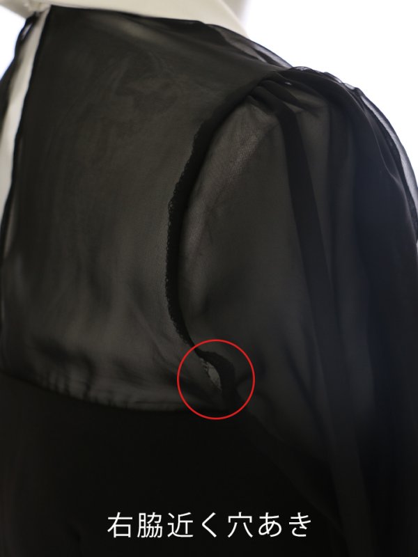 画像3: SALE!【高級ドレスアウトレットセール】襟付き/ ボタンデザイン/ シアーレース/ タイトミニ/ キャバドレス/ミニドレス【AOC】 (3)