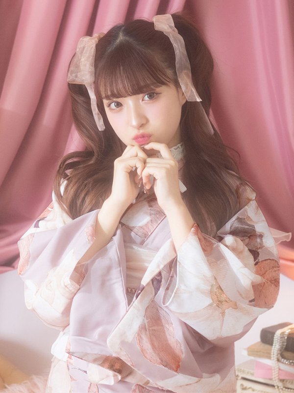 画像15: 【即日発送】【浴衣】大人スウィートフラワー 薔薇 ローズ 浴衣  【浴衣３点セット 浴衣/帯/下駄】[YMT] (15)