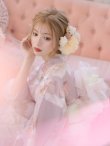 画像6: 【即日発送】【浴衣】大人スウィートフラワー 薔薇 ローズ 浴衣【浴衣３点セット 浴衣/帯/下駄】（ OBI-hira-100-ok-15-WxW / HIMO-900-yn-8-P / HEKO-800-sb-4-P / GETA-02-ok-5-P ) [YMT] (6)