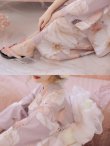 画像11: 【即日発送】【浴衣】大人スウィートフラワー 薔薇 ローズ 浴衣【浴衣３点セット 浴衣/帯/下駄】（ OBI-hira-100-ok-15-WxW / HIMO-900-yn-8-P / HEKO-800-sb-4-P / GETA-02-ok-5-P ) [YMT] (11)