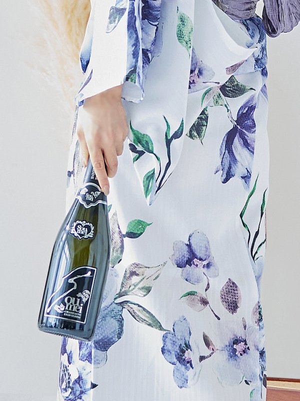 画像11: 【即日発送！】【浴衣】白地に水彩牡丹のクラシック浴衣 グラデーション帯 【浴衣３点セット 浴衣/帯/下駄】[YMT] (11)