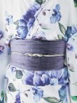 画像5: 【即日発送！】【浴衣】白地に水彩牡丹のクラシック浴衣 グラデーション帯 OBI-g-500-kj-9-NV / HIMO-900-yn-4-GYxGY / YA-940-kj-IV/ YA-940-kj-BL / HEKO-800-sb-5-W / GETA-02-ok-3-LBL [YMT] (5)