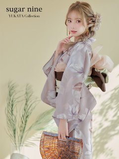 ヘルシーリーフ柄浴衣