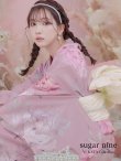 画像1: 【即日発送】【浴衣】大人スウィート/ピンク地に大柄牡丹浴衣 OBI-siwa-200-kj-13-OW / HIMO-903-kj-W02 / YA-1079-kj-7-W / HEKO-800-sb-4-P / GETA-02-ok-5-P [YMT] (1)
